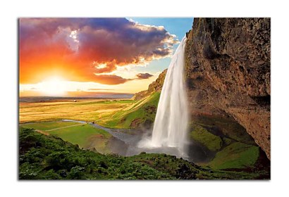 Fototapeta Vodopád Seljalandsfoss Island 24751